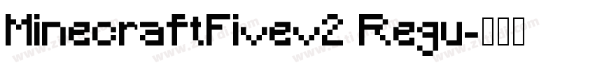 MinecraftFivev2 Regu字体转换